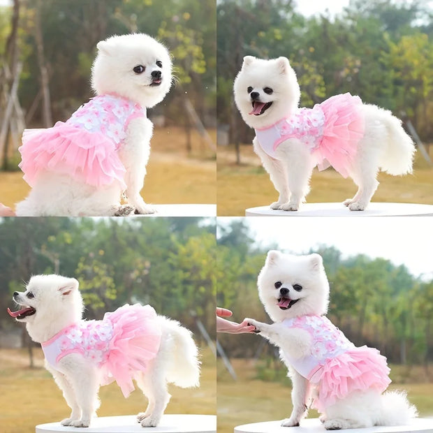 Floral Princess Dog Dress