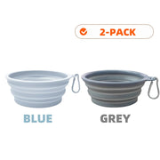 PAWSHIELD NATURAL™ Collapsible Travel Pet Bowls (2pcs) — Eat & Drink Anywhere