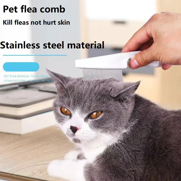 PAWSHIELD NATURAL™ Stainless Steel Flea Comb — Gentle Grooming, Powerful Results
