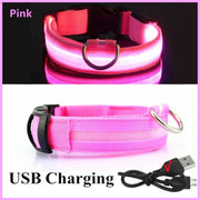 PAWSHIELD NATURAL™ LED Glowing Dog Collar — Rechargeable, Reflective & Night-Safe