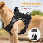 PAWSHIELD NATURAL™ Tactical Dog Harness — Heavy-Duty, No-Pull & Military-Grade Control