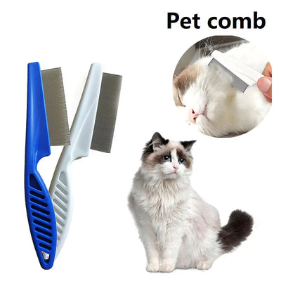 PAWSHIELD NATURAL™ Stainless Steel Flea Comb — Gentle Grooming, Powerful Results