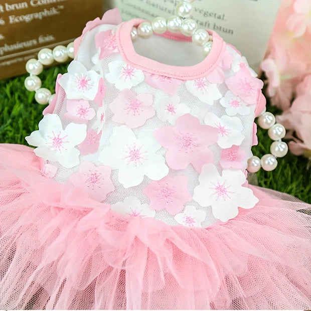 Floral Princess Dog Dress