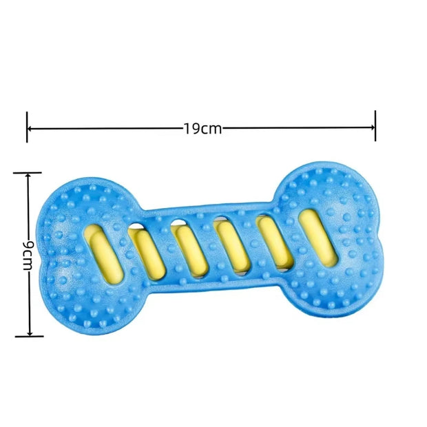 PAWSHIELD NATURAL™ Rubber Bone Chew Toy — Durable, Squeaky & Fun