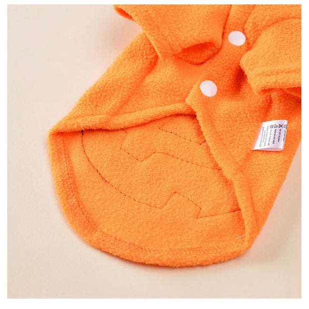 PAWSHIELD NATURAL™ Halloween Pumpkin Pet Costume — Cozy, Cute & Spooky Fun
