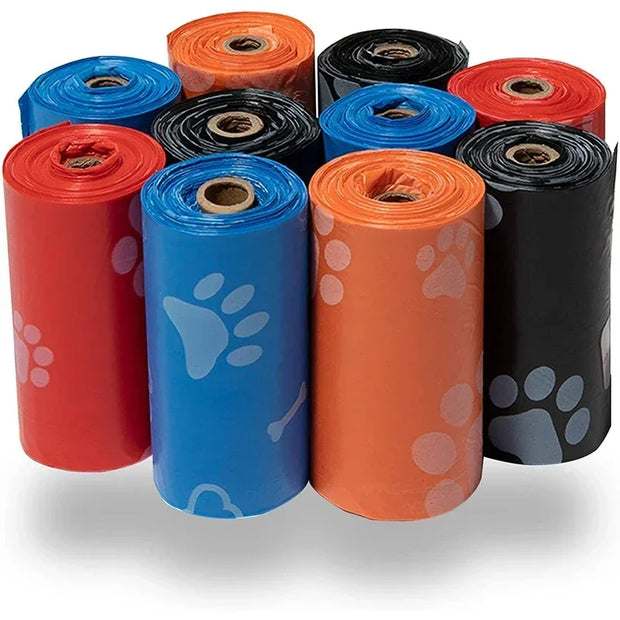 100Rolls Dog Poop Bag Outdoor Cleaning Poop Bag Outdoor Clean Pets Supplies for Dog 15Bags/Roll Refill Garbage Bag Pet Supplies