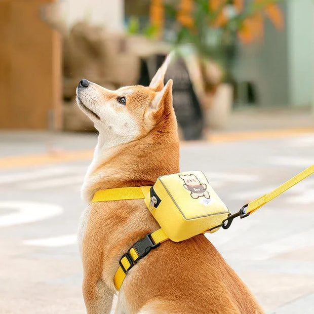 PAWSHIELD NATURAL™ Dog Harness & Backpack Set — Walk, Carry & Explore
