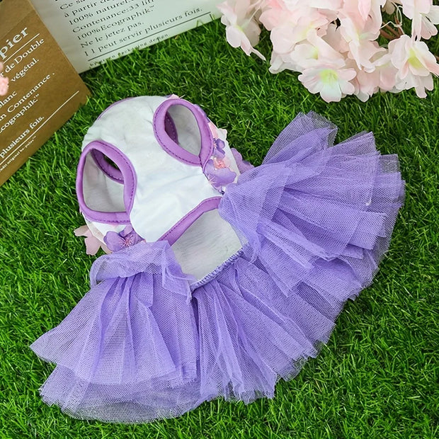 Floral Princess Dog Dress