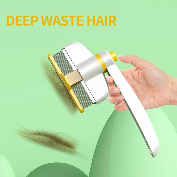 PAWSHIELD NATURAL™ Rotating Grooming Comb — Effortless Grooming, Zero Fuss