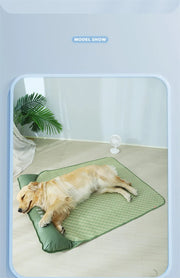 PAWSHIELD NATURAL™ Summer Cooling Pet Mat — Breathable Comfort for Dogs & Cats