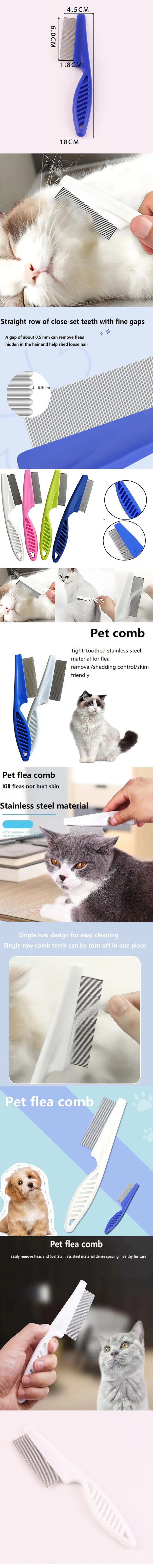 PAWSHIELD NATURAL™ Stainless Steel Flea Comb — Gentle Grooming, Powerful Results