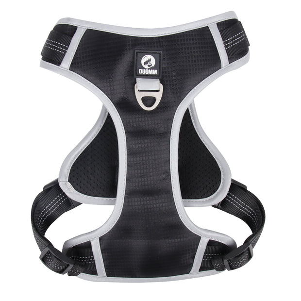 PAWSHIELD NATURAL™ Reflective Mesh Dog Harness & Leash Set — Breathable Comfort & Secure Control