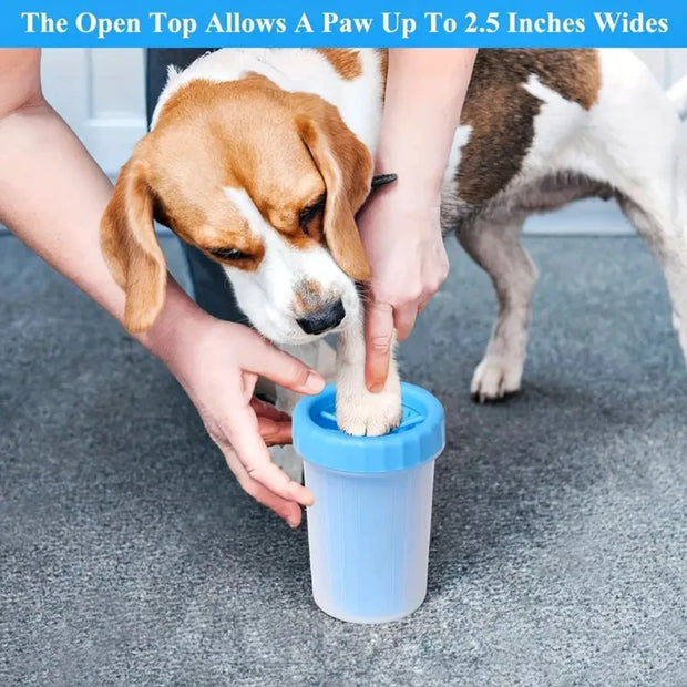 Efficient Portable Dog Paw Cleaner & Mud Scrubber Cup - Quick Mud Removal, Hygienic Pet Foot Washer for Dogs & Cats, Durable Gro